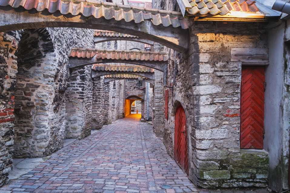 St. Catherines Passage, Old Town of Tallinn, Estonia